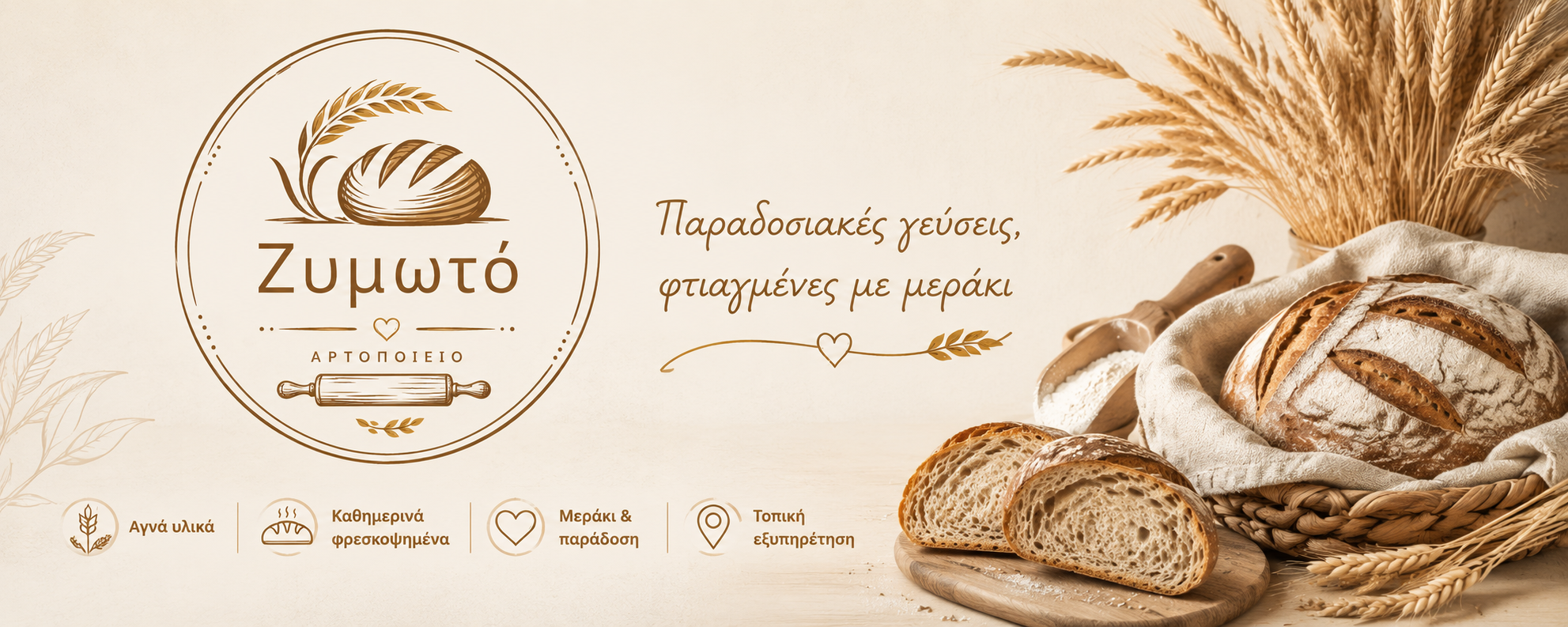 Ζυμωτό Αρτοποιείο - Παραδοσιακές γεύσεις